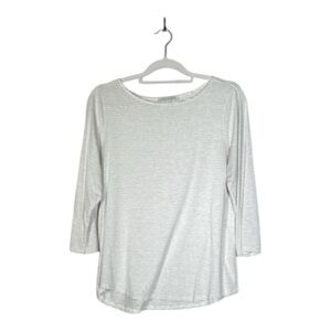 Green Envelope White‎ and Light Gray Striped Tee